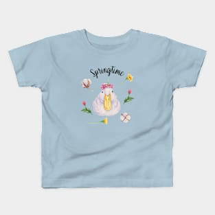 It's Springtime, Hand Painted Watercolor T-Shirt Kids T-Shirt